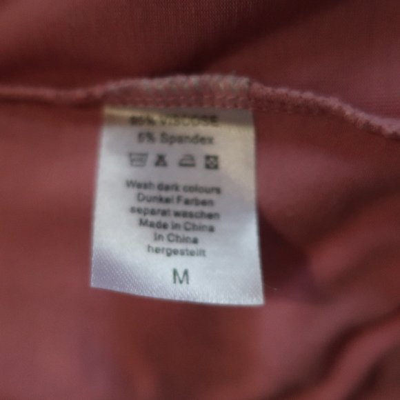 Joyaria Size M Pajama Set Pink Short Sleeve Button Up Top & Short Bottoms - Picture 8 of 8